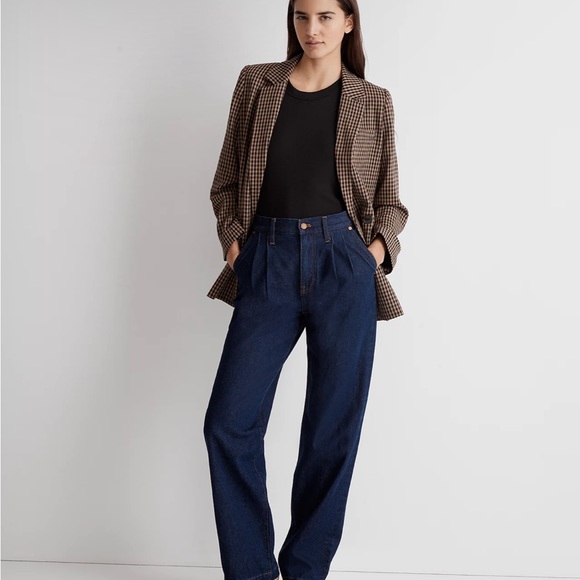 Madewell Caldwell Double-Breasted Blazer in Lyden Plaid - Picture 7 of 8